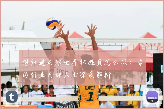 想知道足球世界杯胜负怎么买?专访行业内部人士深度解析