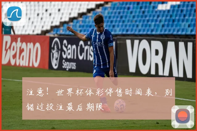 注意!世界杯体彩停售时间表,别错过投注最后期限